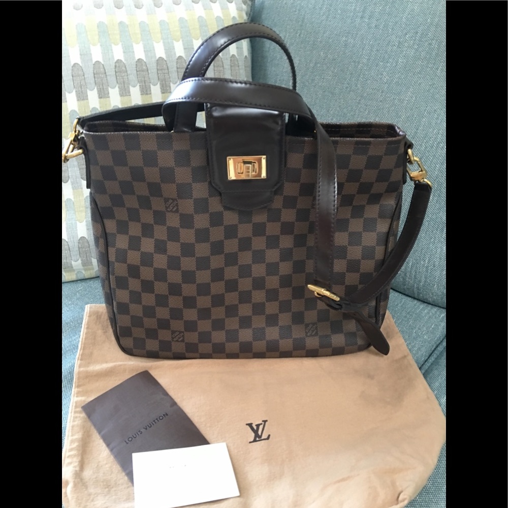 Authentic Louis Vuitton Rosebery Cabas Damier